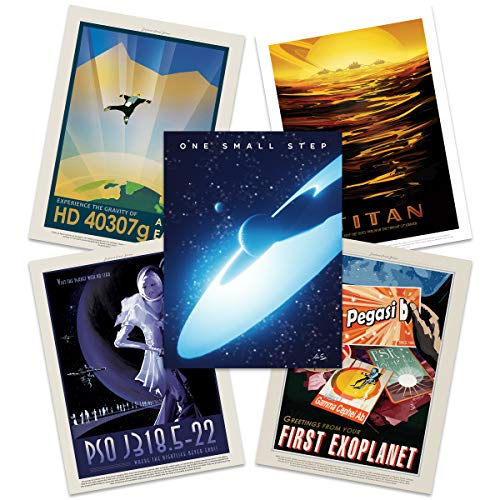 Artery8 NASA Space Grand Tour Travel Exploration Exoplanet Art Print Poster Home Decor Premium Pack of 5 - includes Custom 50th Anniversary Apollo 11 Moon Landing Print Platz Reise Zuhause Deko Mond Artery8 NASA Space Grand Tour Travel Exploration Exoplanet Art Print Poster Home Decor Premium Pack of 5 - includes Custom 50th Anniversary Apollo 11 Moon Landing Print Platz Reise Zuhause Deko Mond von Artery8