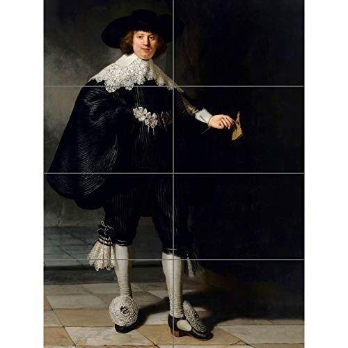 Artery8 Rembrandt Marten Soolmans Portrait XL Giant Panel Poster (8 Sections) Porträt von Artery8