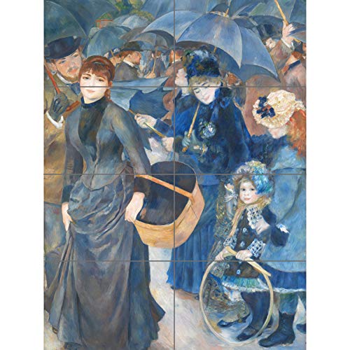 Artery8 Renoir The Regenschirme Gemälde XL Riesen-Panel-Poster (8 Abschnitte) von Artery8