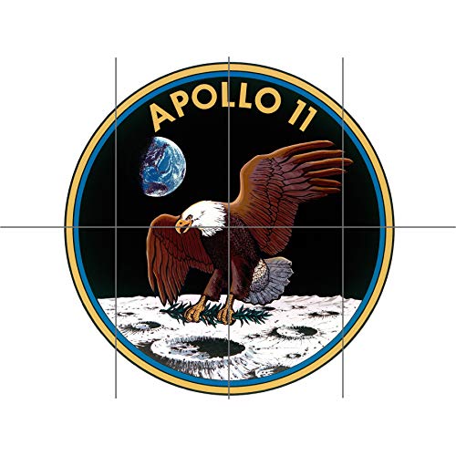 Artery8 Weltraum NASA Apollo 11 Mission Emblem Abzeichen Patch Großer mehrteiliger Druck von Artery8