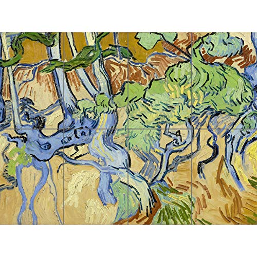 Artery8 Van Gogh Tree Roots Painting XL Giant Panel Poster (8 Sections) Baum Gemälde von Artery8