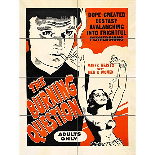 Artery8 Burning Question Drugs Film Poster XL Giant Panel Poster (8 Sections) von Artery8