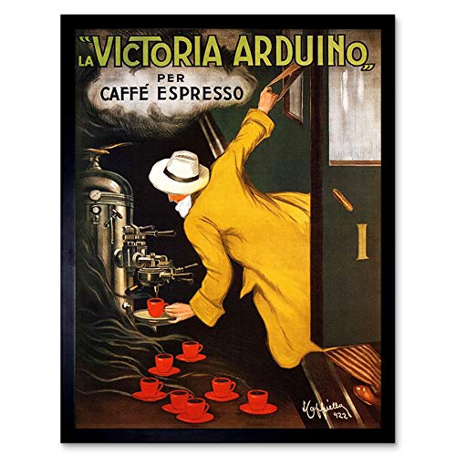 Cappiello 1922 Advert Coffee Victoria Arduino Art Print Framed Poster Wall Decor 12x16 inch Werbung Kaffee Wand Deko von Artery8