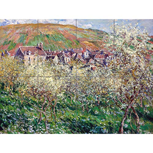 Artery8 Claude Monet Flowering Plum Trees XL Giant Panel Poster (8 Sections) Blume Bäume von Artery8