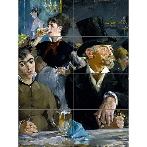Edouard Manet At The Cafe XL Riesen-Panel-Poster (8 Teile) von Artery8