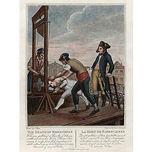 Execution Robespierre Guillotine French Revolution Unframed Wall Art Print Poster Home Decor Premium Französisch Wand Zuhause Deko von Artery8