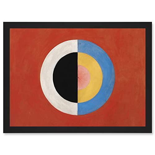 Hilma Af Klint Svanen Abstract Circles Painting Artwork Framed A3 Wall Art Print Abstrakt Bild Mauer von Artery8