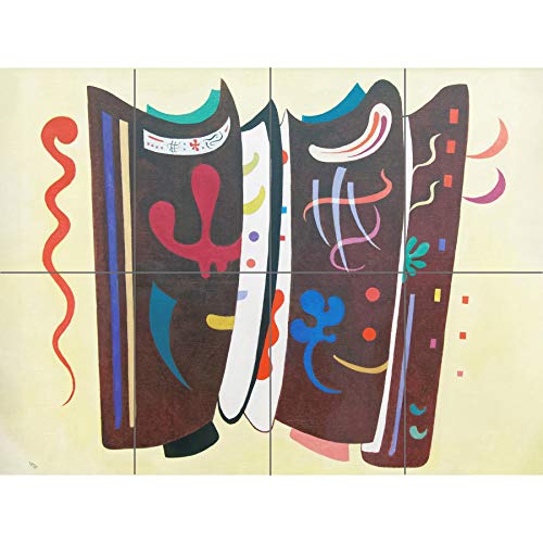 Artery8 Kandinsky Brown Ergänzung Kunstplakat Großer mehrteiliger Druck von Artery8
