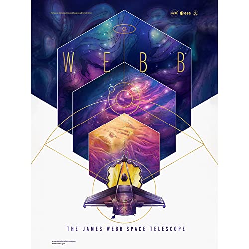 NASA Exoplanet Travel Bureau The James Webb Space Telescope Poster Large XL Wall Art Canvas Print von Artery8