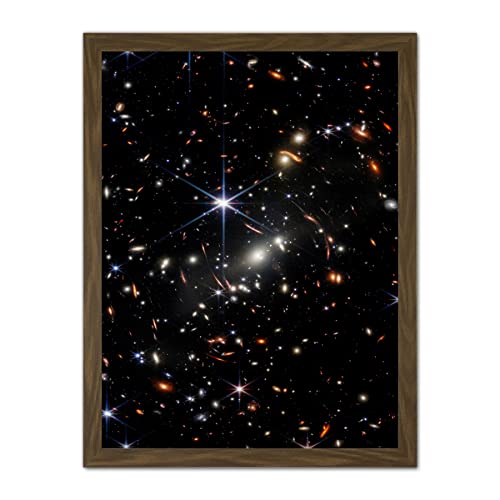 NASA James Webb Space Telescope Deep Field Image Stars Thousands Galaxies Photo Artwork Framed Wall Art Print 18X24 Inch von Artery8