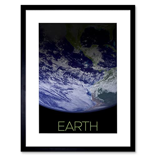 Artery8 NASA Our Solar System Earth Planet Image Space Artwork Framed Wall Art Print 12X16 Inch von Artery8