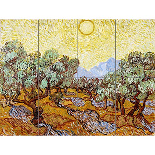 Artery8 Vincent Van Gogh Olive Trees Minneapolis Institute Of Arts XL Giant Panel Poster (8 Sections) Bäume von Artery8