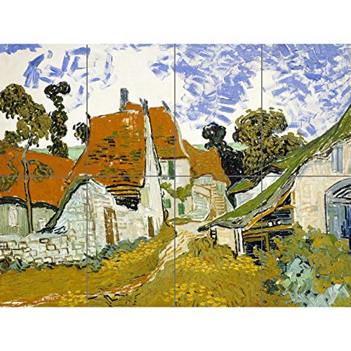 Poster, Motiv: Vincent Van Gogh Street In Auvers Sur Oise, XL, 8 Abschnitte von Artery8