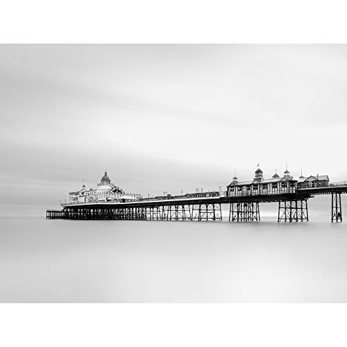 Artery8 Warby Eastbourne Pier Sussex Sea Photo Art Print Canvas Premium Wall Decor Poster Mural Krieg Fotografieren Wand Deko von Artery8