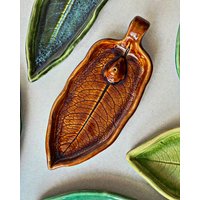 Handgemachte Keramik Leaf Braun Räucherstäbchenhalter Handgemachte Keramik Leaf Braun Räucherstäbchenhalter von ArtesanoCeramika