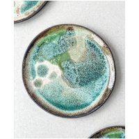 Handgemachter Keramikteller Earth 19 cm Dunkelem Ton von ArtesanoCeramika