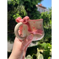 Roter Keramiktopf 330 Ml Zum Reinigen Und von ArtesanoCeramika