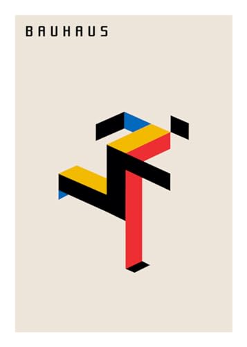 Artesta Poster Bauhaus Running man 40x50cm Artesta Poster Bauhaus Running man 40x50cm von Artesta