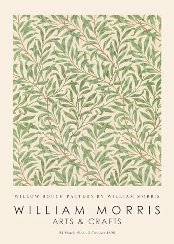 Artesta Willow Bough Pattern by William Morris Exhibition (50 x 70 cm) von Artesta