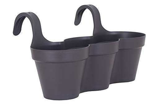 Artevasi, CAPRI BALCONY TRIPLE POT 54CM ANTHRACITE Artevasi, CAPRI BALCONY TRIPLE POT 54CM ANTHRACITE von Artevasi
