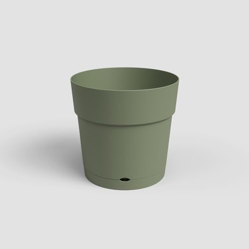 Artevasi Capri Breiter Topf, Topf mit wasserreservoir, Kunststofftopf, 40cm, Farbe WeissGrün Artevasi Capri Breiter Topf, Topf mit wasserreservoir, Kunststofftopf, 40cm, Farbe WeissGrün von Artevasi