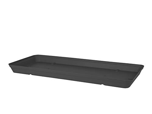 CAPRI RECTANGULAR SAUCER XL 80CM ANTHRACITE von Artevasi