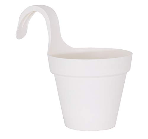 CAPRI BALCONY SINGLE POT 20CM WHITE von Artevasi