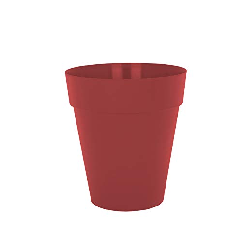 CAPRI HIGH POT 56CM DARK RED, Dunkelrot von Artevasi