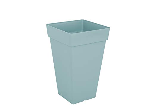 CAPRI SQUARE HIGH POT 50CM SAFARI GREEN von Artevasi