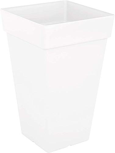 CAPRI SQUARE HIGH POT 50CM WHITE von Artevasi