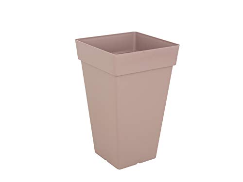 CAPRI SQUARE HIGH POT 65CM TAUPE von Artevasi