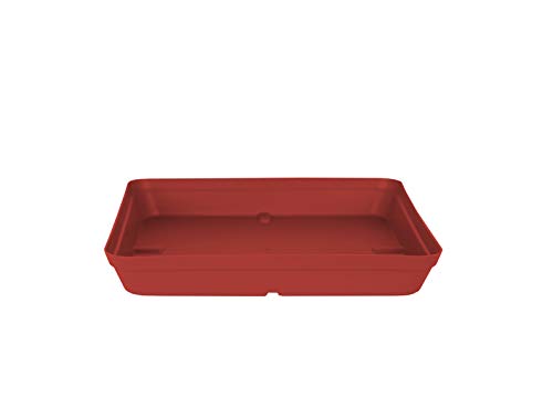 CAPRI SQUARE SAUCER 40CM DARK RED von Artevasi