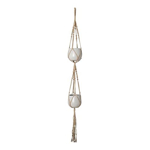 MACRAM DOBLE NATRLICHE QUADRATISCHE KNOTEN 120 CM von Artevasi