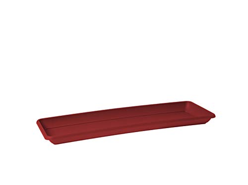 VENEZIA RECTANGULAR SAUCER 50CM DARK RED von Artevasi