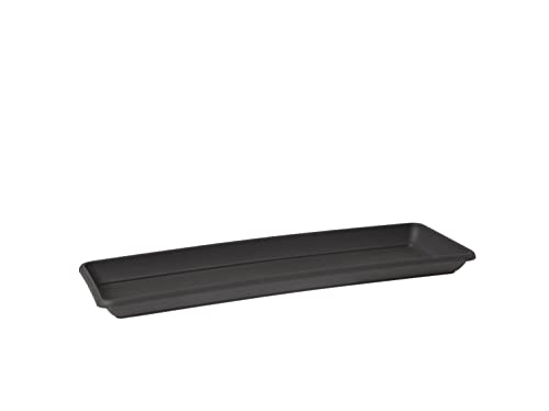 VENEZIA RECTANGULAR SAUCER 80CM ANTHRACITE von Artevasi