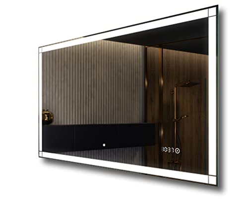 Artforma Badspiegel mit Beleuchtung - Led Spiegel Bad - 70x70 - Badezimmerspiegel Nach Maß - auf Individuelle Bestellung Gefertigt - Modernes Design - Ohne Rahmen von Artforma