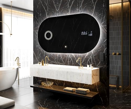 Artforma Badspiegel mit Beleuchtung - Asymmetrischer Spiegel - 140x70 - Led Spiegel Bad - Unregelmäßiger Form - Badezimmerspiegel Nach Maß - Modernes Design - Ohne Rahmen Artforma Badspiegel mit Beleuchtung - Asymmetrischer Spiegel - 140x70 - Led Spiegel Bad - Unregelmäßiger Form - Badezimmerspiegel Nach Maß - Modernes Design - Ohne Rahmen von Artforma