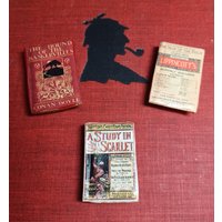 Sherlock Holmes Magnete | 3Er-Set "Der Hund Der Baskervilles", "Eine Studie in Scharlachrot" Und "Das Zeichen Vier" von ArtfulPippinLLC