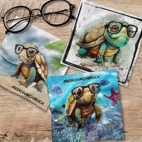 Brillenputztuch - Individuell Bedrucktes Mikrofasertuch Für Brillen, Displays & Mehr | Perfektes Geschenk Schildkröten Fans #ti40Abc von ArtfulWipes