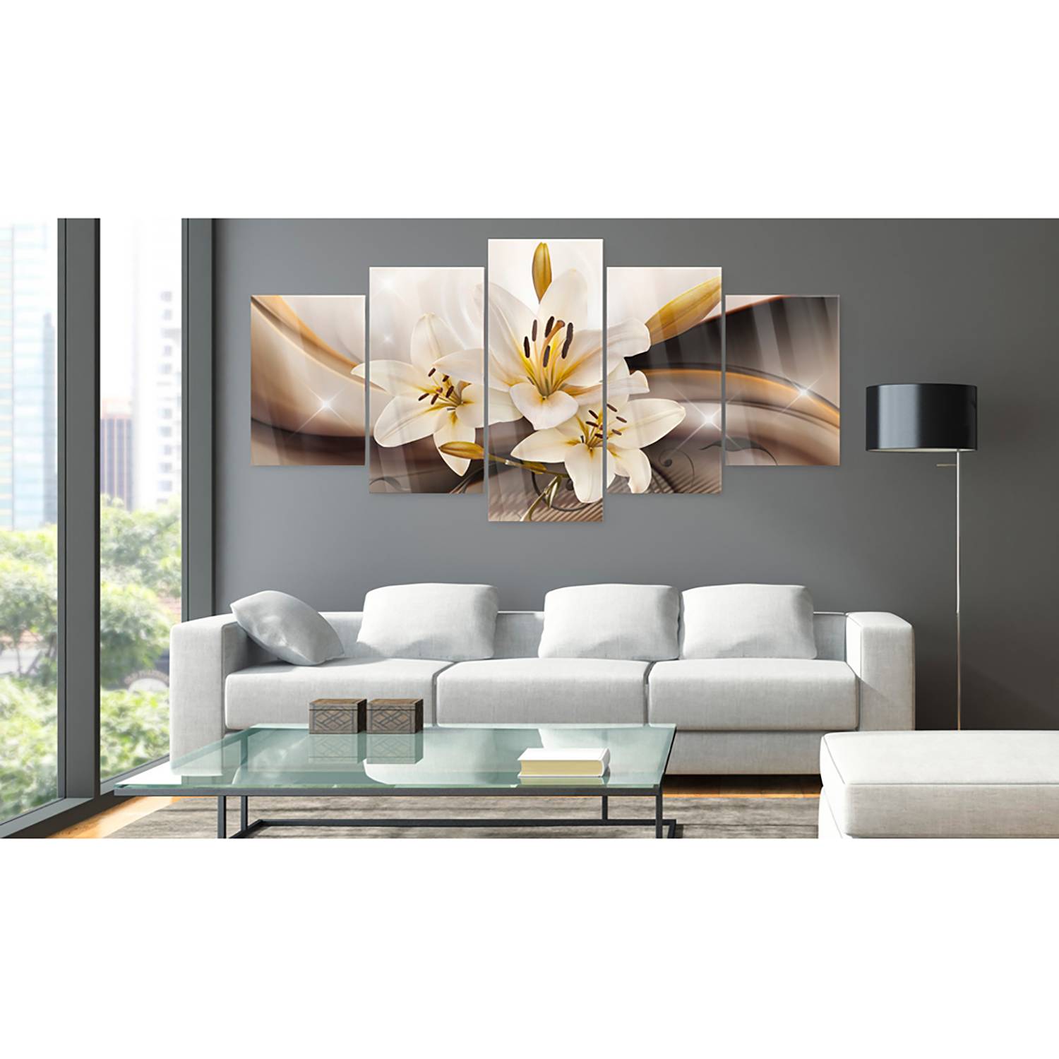 Acrylglasbild Shiny Lily von Artgeist