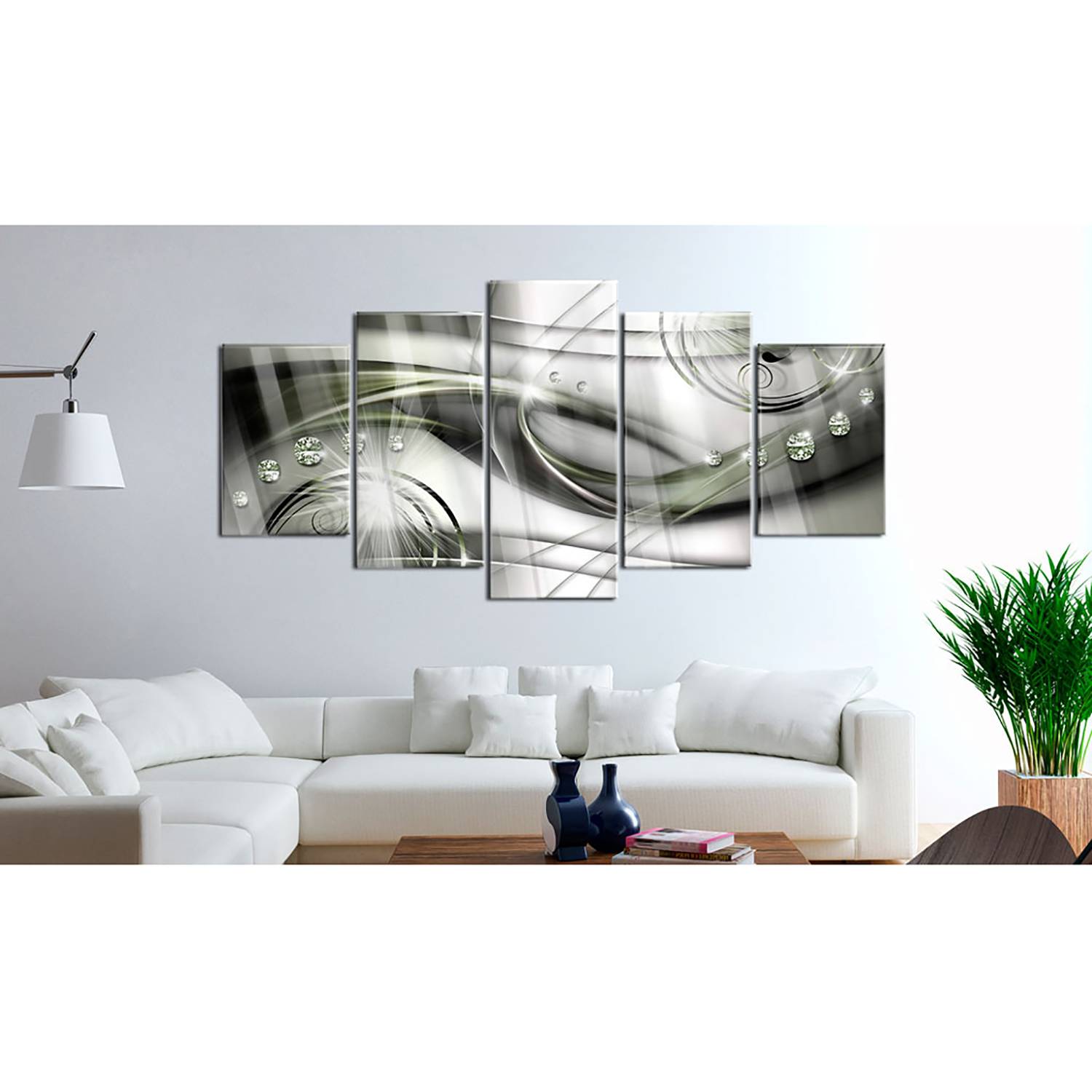 Acrylglasbild The Wave of Green Glow von Artgeist