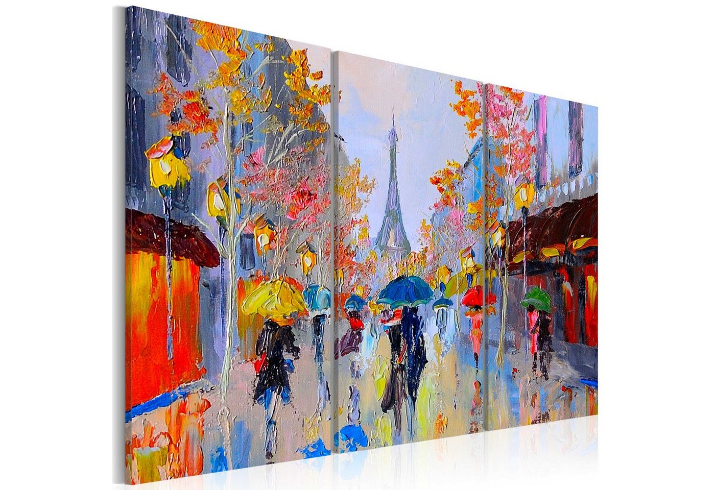 Artgeist Leinwandbild Rainy Paris von Artgeist