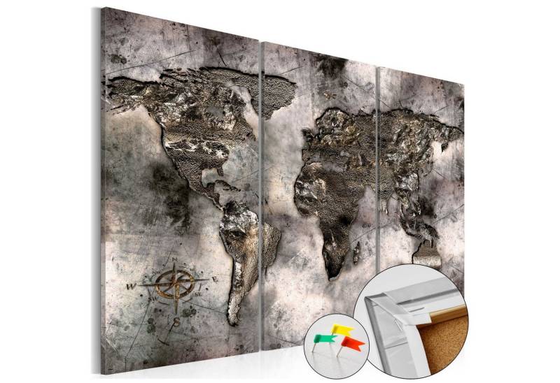 Artgeist Pinnwand Opalescent Map [Cork Map] von Artgeist