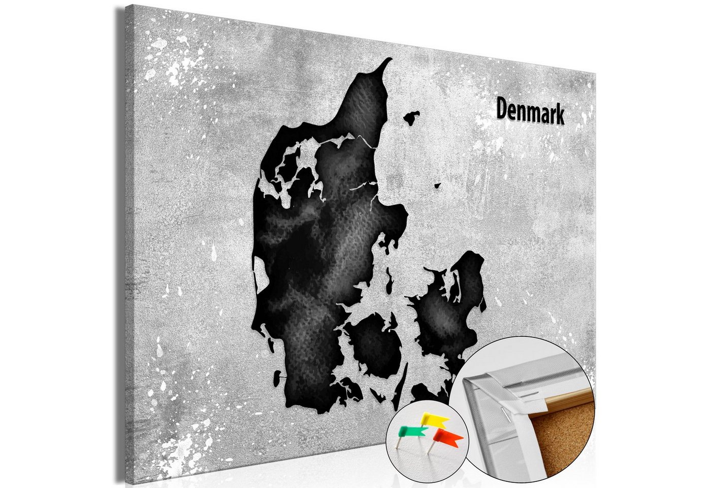 Artgeist Pinnwand Scandinavian Beauty [Cork Map] von Artgeist