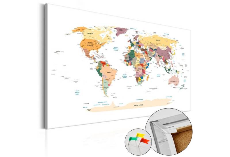 Artgeist Pinnwand World Map [Cork Map] von Artgeist