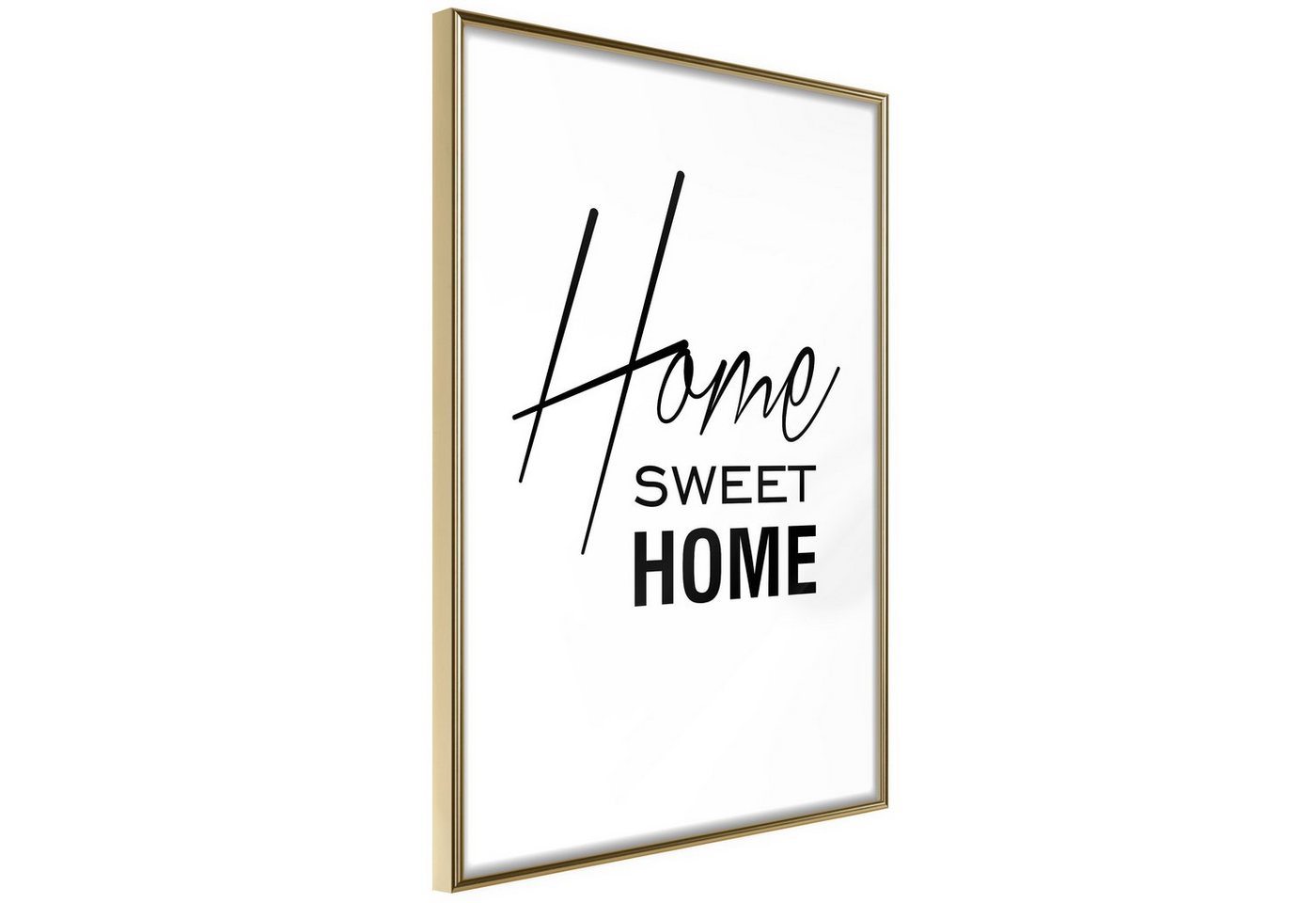 Artgeist Poster Black and White: Home Sweet Home von Artgeist