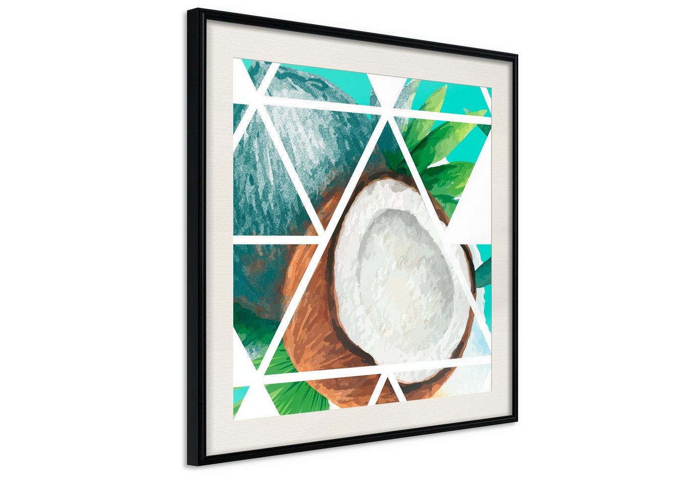 Artgeist Poster Coconut (Square) von Artgeist