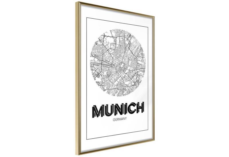 Artgeist Poster Retro Munich von Artgeist