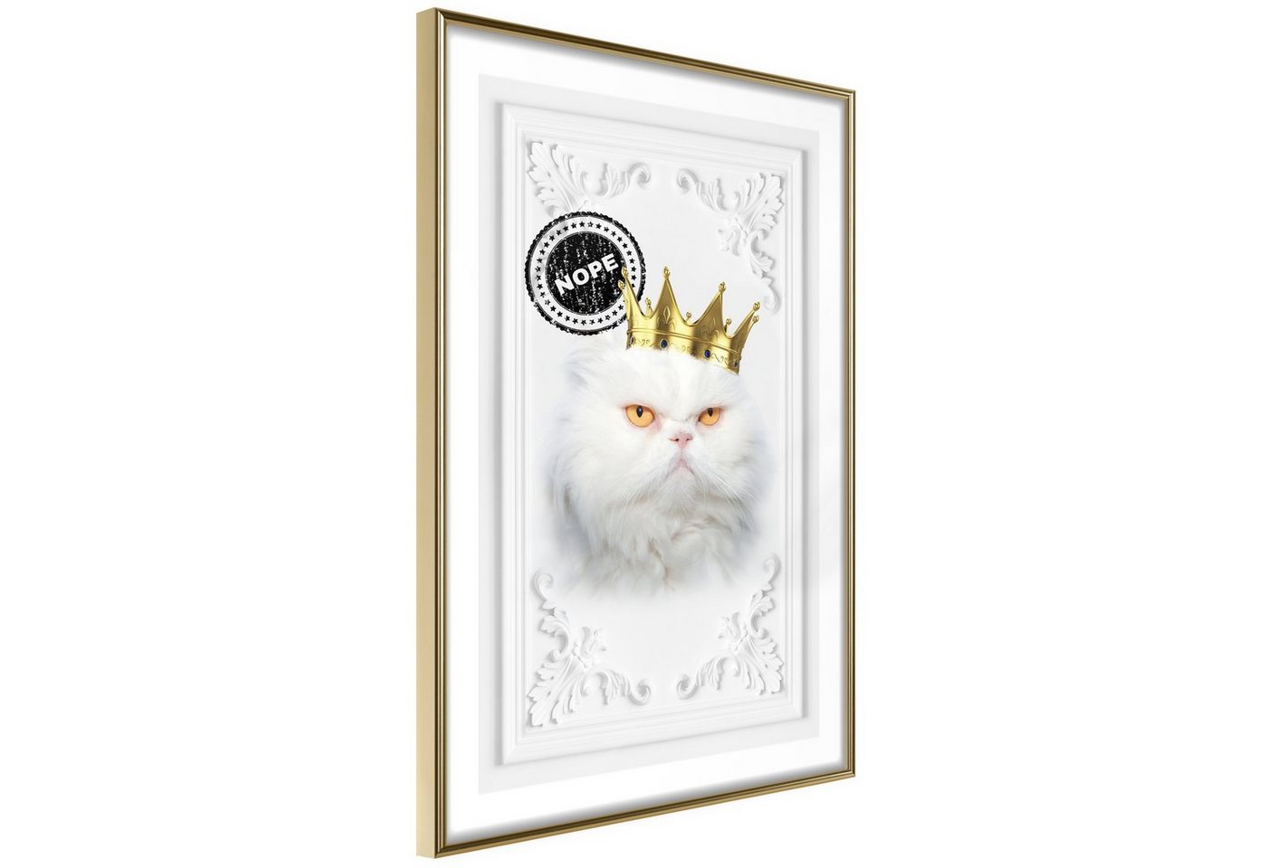 Artgeist Poster The King Cat von Artgeist