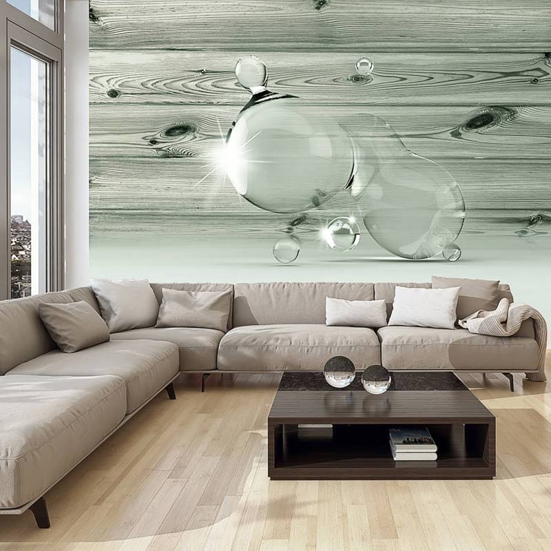 home24 Vliestapete Beauty in Drops of Water 300 x 210cm 300 x 210 cm von home24
